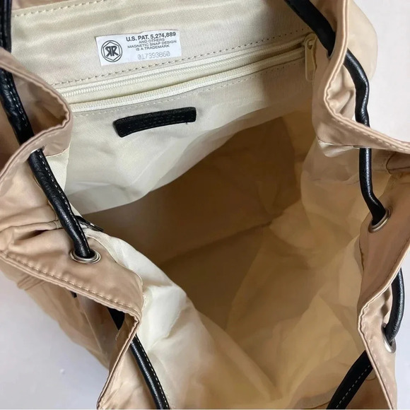 Charter Club Tan Ballistic Nylon with Leather Trim Backpack - Picture 13 of 15